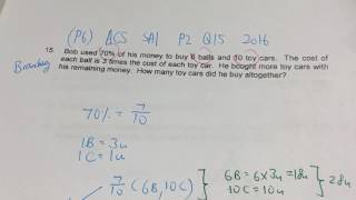 ACS P6 Simple Branching 2016 Paper 2 Q15