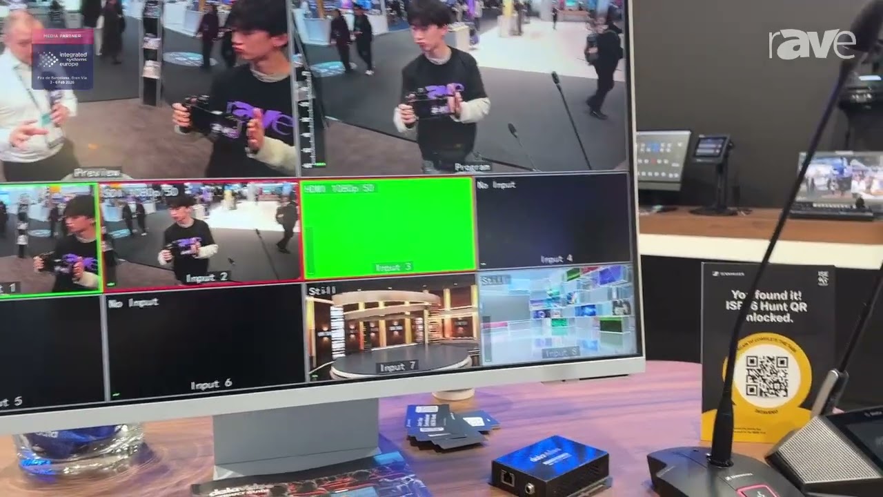 ISE 2026: Datavideo Demos VoiceTRX100 Voice Tracking Control Interface
