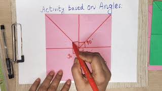 Paper folding Activity based on angles( Right angle)