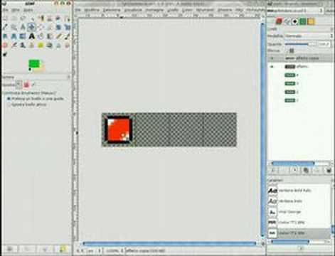 Riflesso scorrevole su testo con GIMP