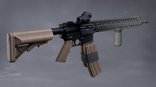 Assault Rifle MK18 3D model #blender
