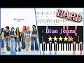 Blue Jeans - HANA - Hard Piano Tutorial + Sheets【Piano Arrangement】