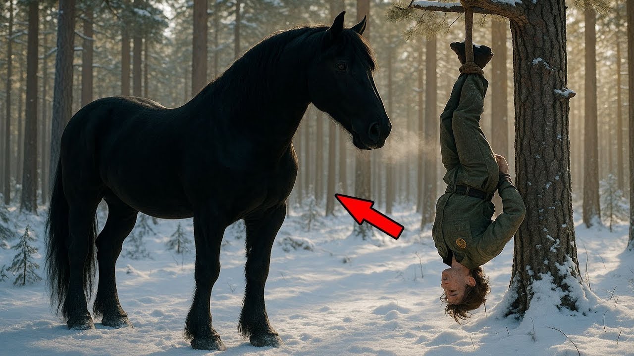 Caballo gigante halló a ranger colgada de un árbol – lo que hizo fue impactante.