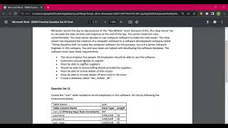 DBMS Question 11