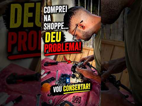 Roçadeira da Shopee não funcionou… resolvi assim por R$50 😳 #sitio   #ferramentas #construção #diy