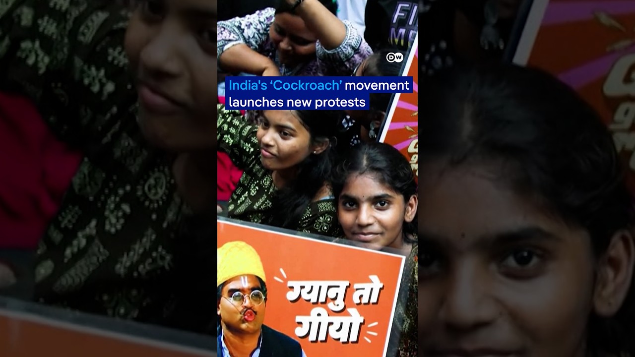 'Cockroach' protesters in India launch new protests against voter roll reforms | DW News