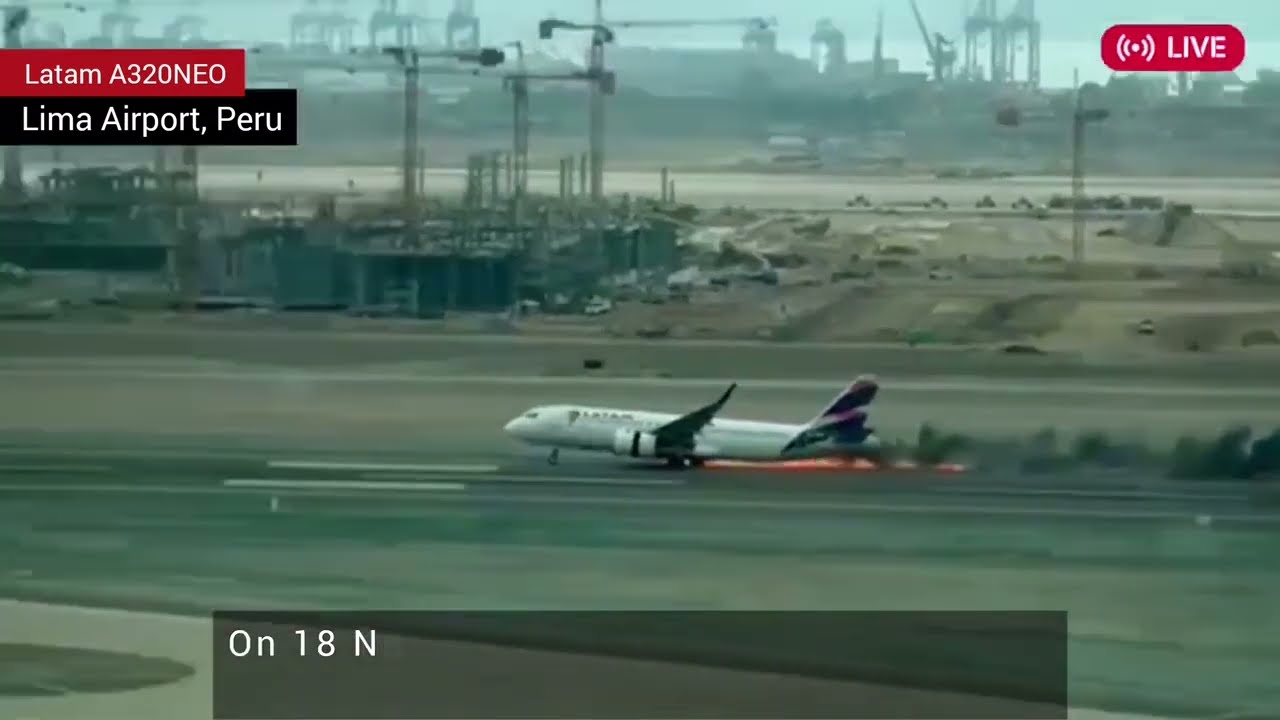 LATAM Airlines AirBus A320Neo Accident (Different Angles)