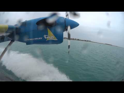 DHC-6 Twin Otter float plane Trans Maldivian Airways Male - Ari Atoll leg 1