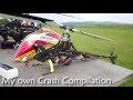 My own rc heli crashes 2016  compilation