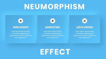 Service section with Neumorphism Effect | Neomorphism UI Design Tutorial