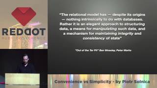 RedDotRuby 2014 - Convenience vs Simplicity by Piotr Solnica