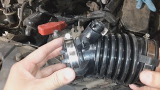 20122015 Honda Civic Air Intake Hose Replacement  disconnect Negative Battery cable first
