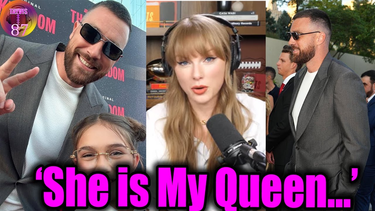Travis Kelce Shares EMOTIONAL react to Taylor Swift with Reid, Ed & Donna on The Kingdom Red Carpet