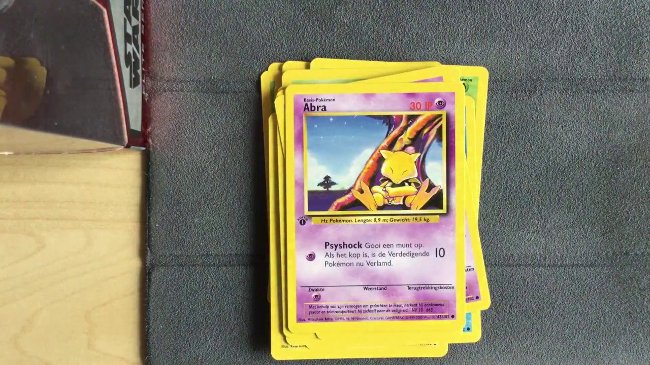 1ste editie Pokemon Base Set Haul (Dutch)