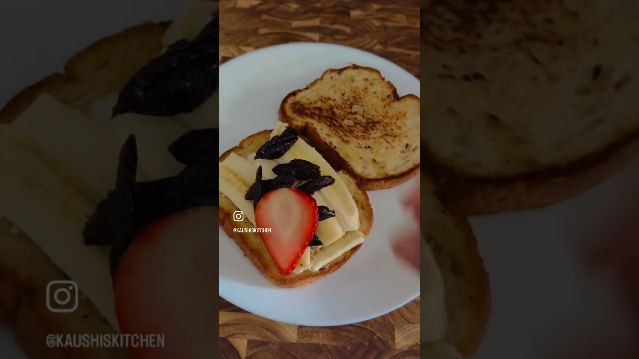 Fruit Sandwich for Breakfast | Breakfast ideas | sandwich for Kids | Easy Breakfast Recipes