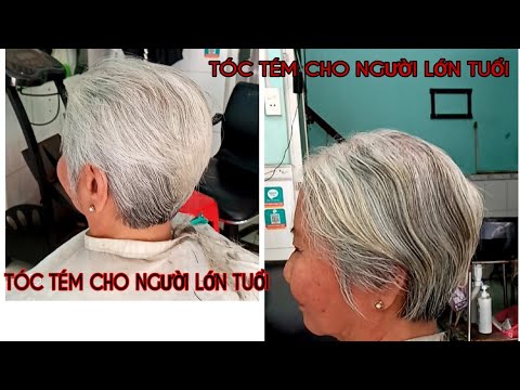 (Short haircut for grandmother) CẮT TÓC TÉM CHO BÀ