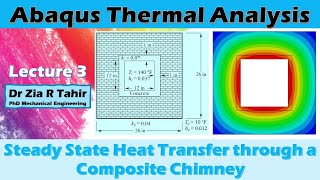Celebrity Abaqus Heat Transfer Analysis 3 | Steady State Heat Transfer through a Composite Chimney Profile