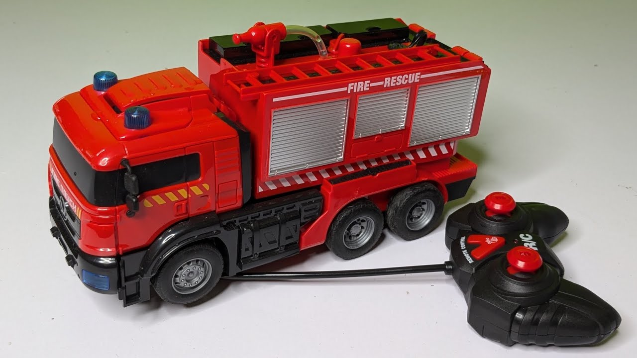 RC Fire Fighting Deformation Car Unboxing and Testing