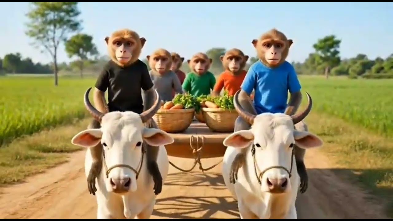 The Story of 12 Monkeys | Teamwork, Farming & Success | Family Friendly