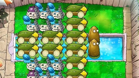 Plants Vs Zombies (Pool Endless) - Classic 10 Cobs Build Demonstration (Flag 1 to 22, Plus Bonus)