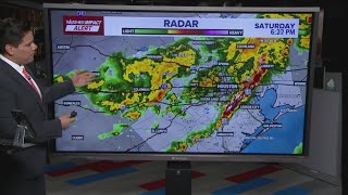 Houston weather: Storms weakening as they push towards the coast