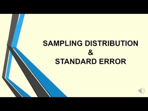 Sampling Distribution &