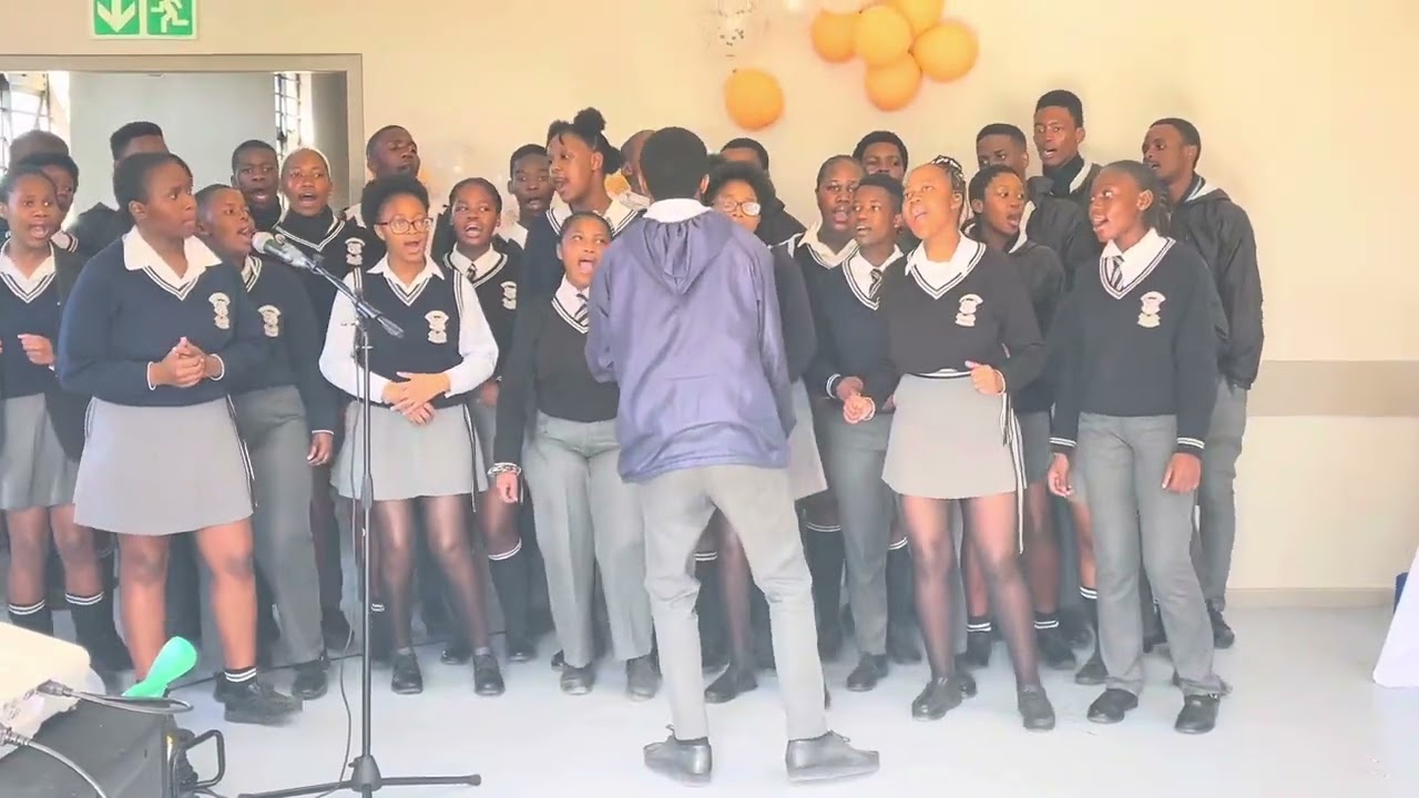 Murray High School Choir group performing at Mrs Sutu’s Farewell Ceremony