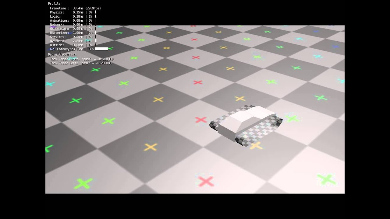 BGE Test Low Poly Tank Basic Movement - YouTube