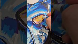 Drawing Enclave Power Armor from. Fallout Pt. 2! #fallout #drawing #shorts