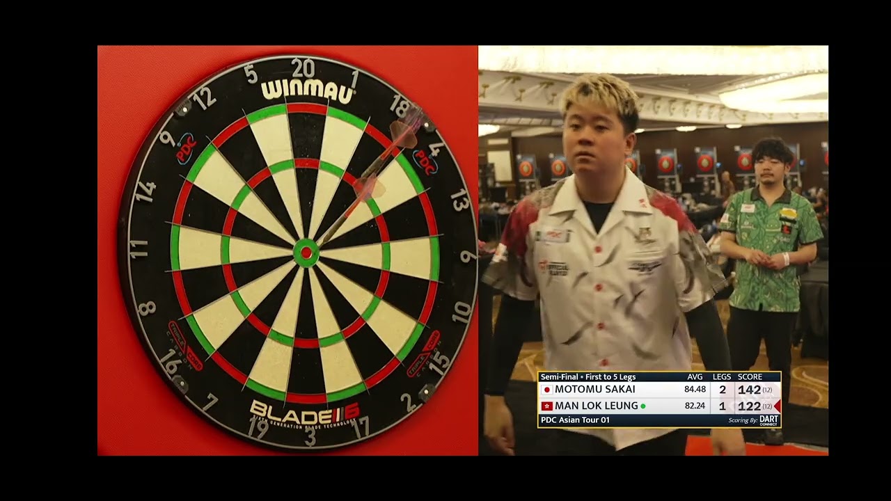Motomu Sakai v Man Lok Leung - PDC Asian Tour 2026 Event 01 - Semi Final