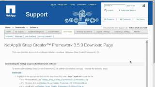 Install NetApp SnapCreator for Windows