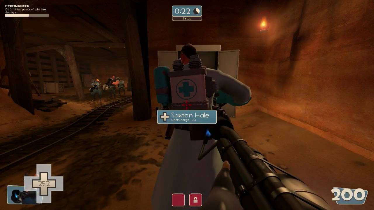Team Fortress 2: Medic bot ubercharge reset glitch