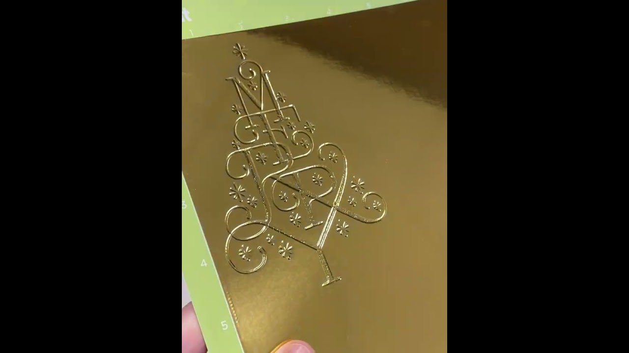 How To Use the Fine Debossing Tip & I Colour in Debossed Card Stock Using  Gilding Wax!! 