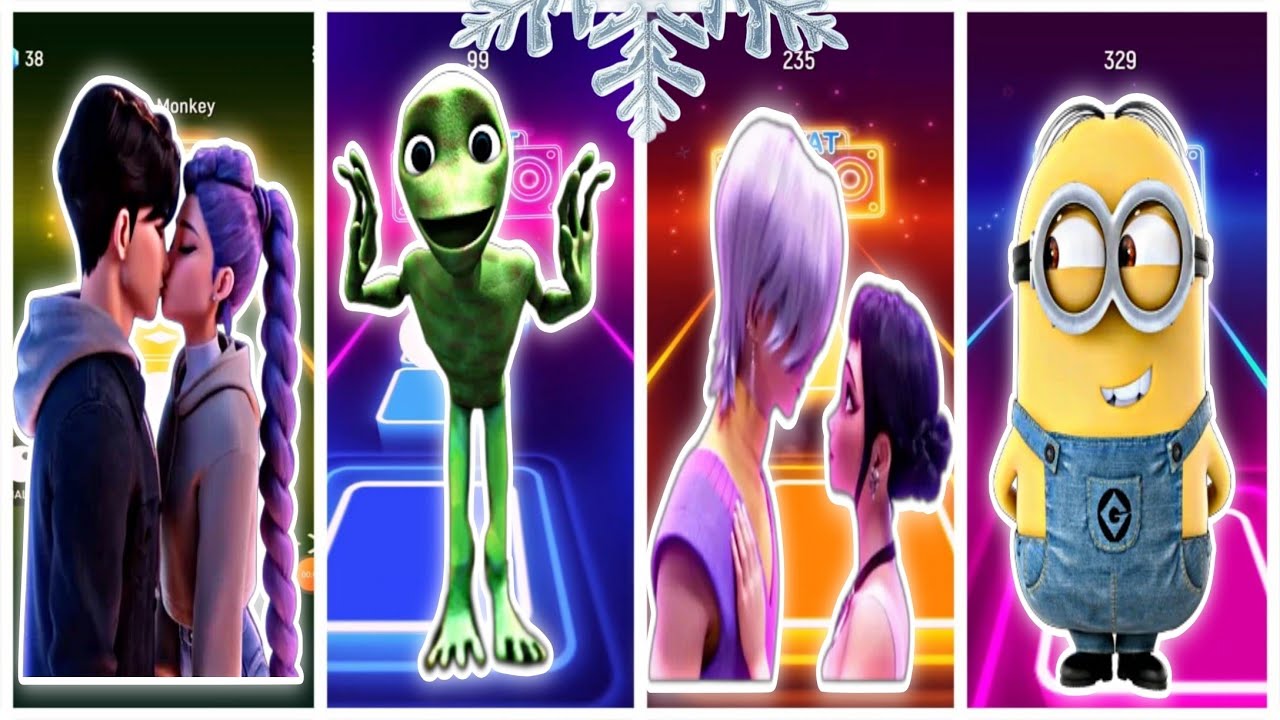 Tiles hop dansing. K-POP demon hunters VS dame tu cosita VS Saja boys VS minions. Who is better? 