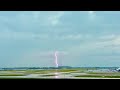 Lightning strikes tornado warning windshear rare md83 wild tpa