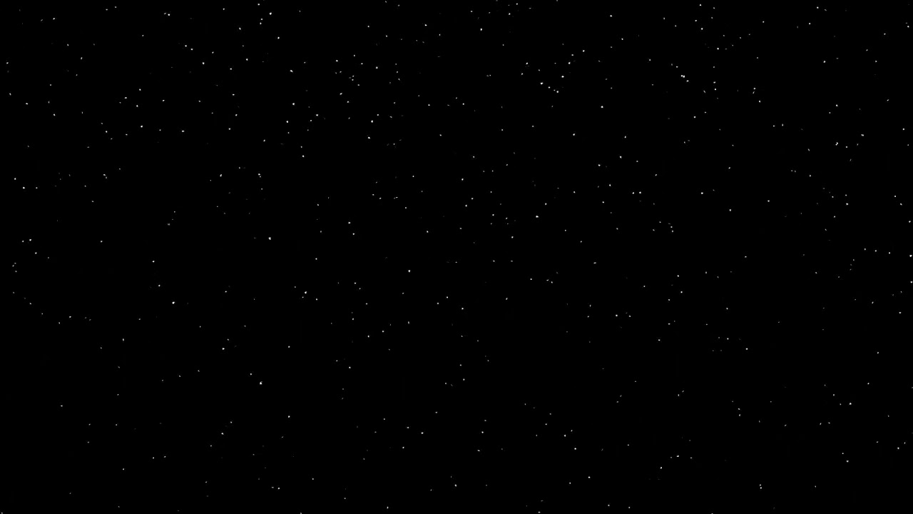 Snow falling one minute black screen overlay