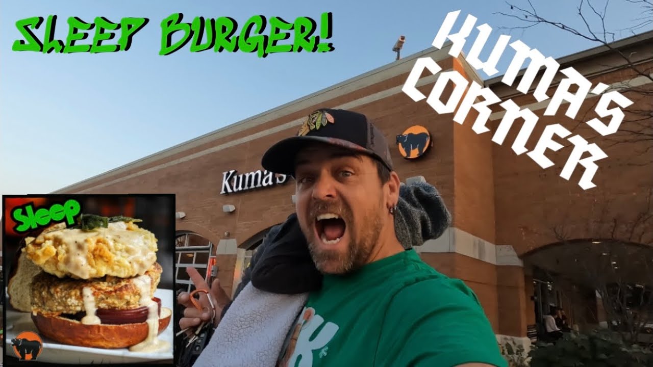 Kuma’s Corner it’s holiday food time!! It’s back the sleep burger!!
