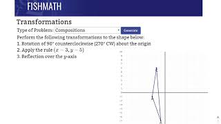 Composition of a Rotation, Translation, and a Reflection - FishMath.com