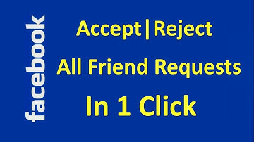 How to accept or reject all friend requests on Facebook in just 1 click | Facebook tips and tricks
