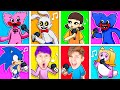 PLAYTIME BUT EVERY TURN A DIFFERENT CHARACTER SINGS 🎶  (FNF HUGGY WUGGY, MR. HOPPS, LANKYBOX & MORE)