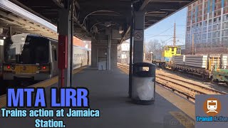 MTA LIRR trains action at Jamaica