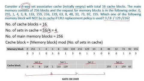 CO49e - Solved example 2 | Set associative mapping | GATE