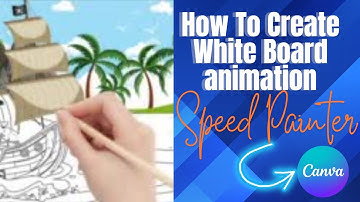 How To Create White Board Animation In Canva | Speed Painter App In Canva