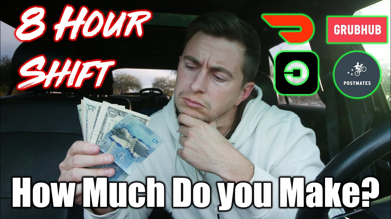 How Much Money Do You Make, 8 Hour Shift Driving Delivery - DailyDash - Doordash, Grubhub, Postmates