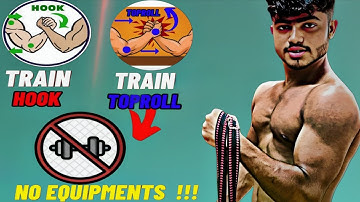 "Hook & Top Roll Exercise 🥵 | Beginners ke liye Easy Arm Wrestling Training 🏋️🔥‼️