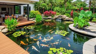 10 Tropical Water Garden & Koi Pond Designs | 2026 Backyard Oasis Ideas!