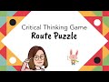 Steam  stem  critical thinking game  route puzzle  diy board game  jmummyeduchannel