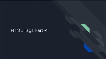 HTML Tags (Part 4) | AR Web Developer