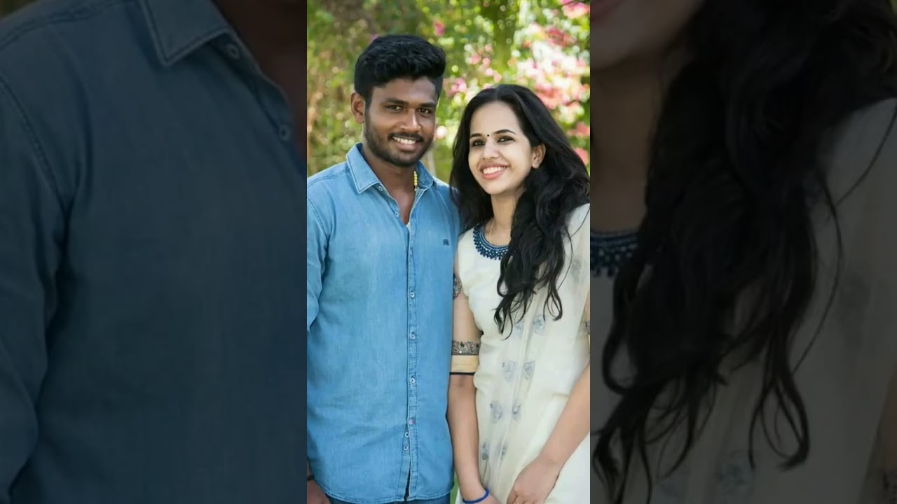 Sanju Samson & his beautiful wife  Charulatha💘