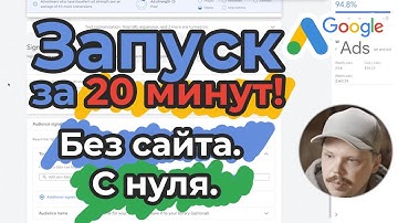 Как запустить рекламу в Google Ads за несколько минут! Быстро и эффективно.
